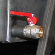 Rubinetto.Montato orizzontalmente 